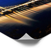 Poster Pont Albert la nuit Ouest Londres (Coin)