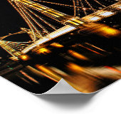 Poster Pont Albert la nuit Ouest Londres (Coin)