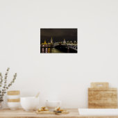 Poster Pont Alexandre III et Non valide la nuit (Cuisine)