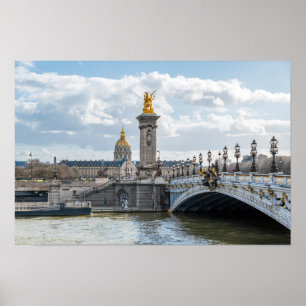 Poster Pont Alexandre III - Paris
