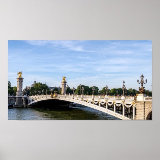 Poster Pont Alexandre III sur Seine - Paris, France (Devant)
