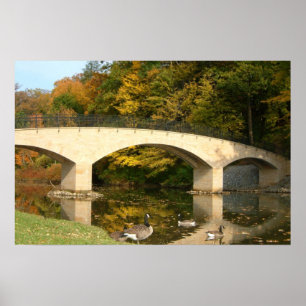 Poster Pont arc-en-ciel en automne au Grove City College
