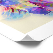 Poster Pont arc-en-ciel pour la sympathie des chevaux (Coin)