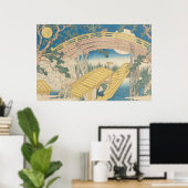 Poster Pont au clair de lune, de 'Vues sur le mont (Bureau à domicile)