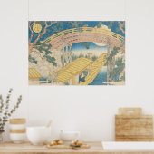Poster Pont au clair de lune, de 'Vues sur le mont (Cuisine)