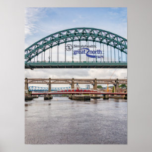 Poster Pont au-dessus du fleuve Tyne Imprimer/Affiche