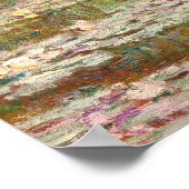 Poster Pont au-dessus d'un étang de nénuphars (Coin)