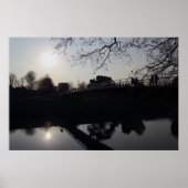 Poster Pont au-dessus d'une rivière (Devant)