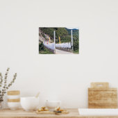 Poster Pont avec drapeaux de prière bouddhiste - Bhoutan (Cuisine)