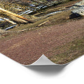 Poster Pont avec étang (Coin)