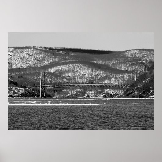 Poster Pont Bear Mountain B/W (Devant)