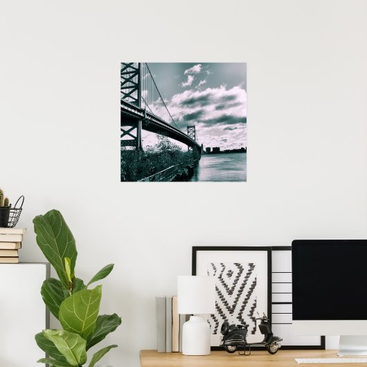 Poster Pont Ben Franklin II (Bureau à domicile)