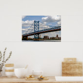 Poster Pont Benjamin-Franklin, Philadelphie, PA (Cuisine)