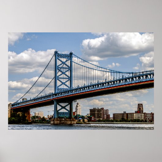 Poster Pont Benjamin-Franklin, Philadelphie, PA (Devant)