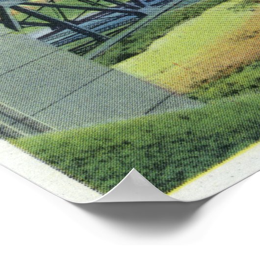 Poster Pont Bourne sur Cape Cod Canal View (Coin)