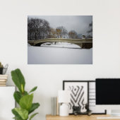 Poster Pont Bow, Paysage hivernal, Toutes les tailles (Bureau à domicile)