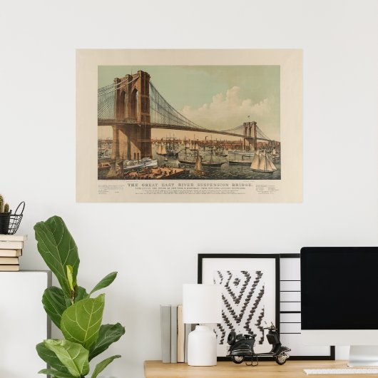 Poster Pont Brooklyn (Bureau à domicile)