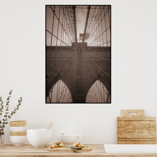 Poster pont brooklyn (Cuisine)