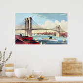 Poster Pont Brooklyn 2 (Cuisine)