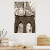 Poster Pont Brooklyn de New York (Cuisine)