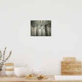 Poster Pont Brooklyn en noir et blanc, petit (Cuisine)
