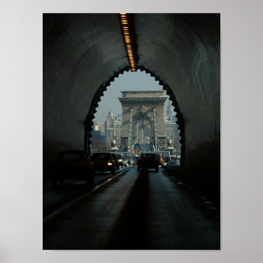 Poster Pont Chaîne Budapest (Devant)