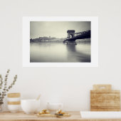 Poster Pont Chaîne Szechenyi et Palais Royal (Cuisine)