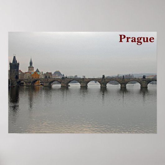 Poster Pont Charles, Prague (Devant)
