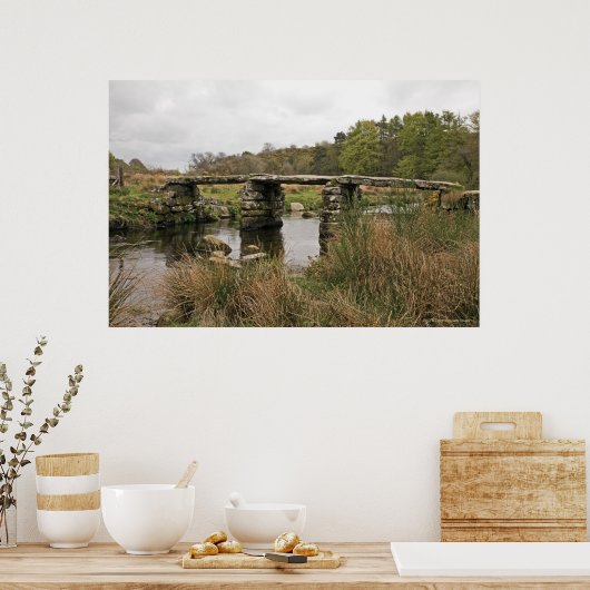 Poster Pont Clapper Dans Le Parc National Dartmoor (Cuisine)