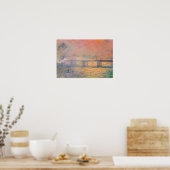 Poster Pont Claude Monet Charing Cross (Cuisine)