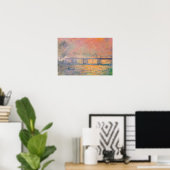 Poster Pont Claude Monet Charing Cross (Bureau à domicile)