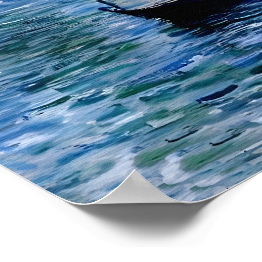 Poster Pont Claude Monet Charing Cross (1903) (Coin)