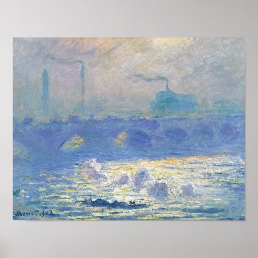 Poster Pont Claude Monet - Waterloo (Devant)