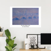 Poster Pont Claude Monet Waterloo (Bureau à domicile)