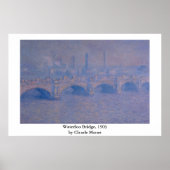 Poster Pont Claude Monet Waterloo (Devant)