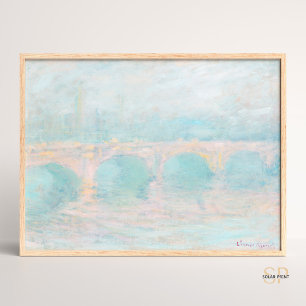 Poster Pont Claude Monet Waterloo au Sunset Art Imprimer