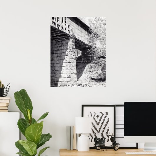 Poster Pont couvert (Bureau à domicile)