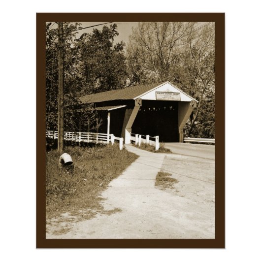Poster Pont couvert (Devant)