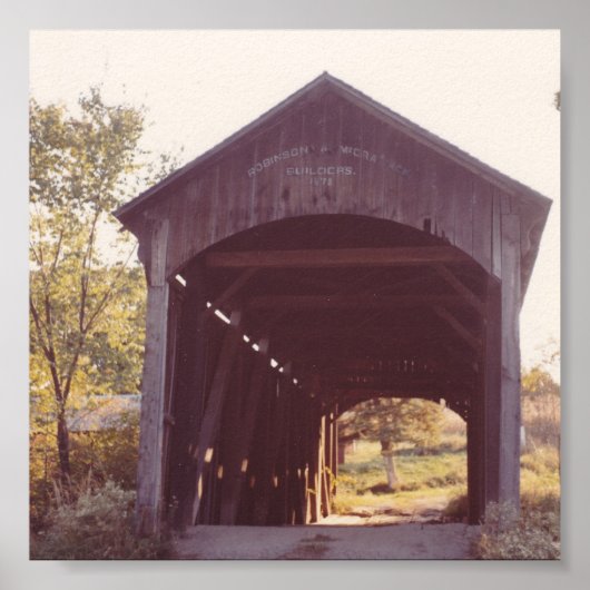 Poster Pont couvert (Devant)