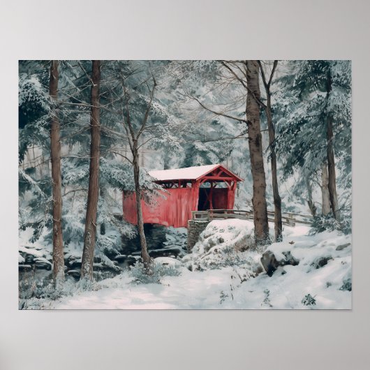 Poster Pont couvert (Devant)