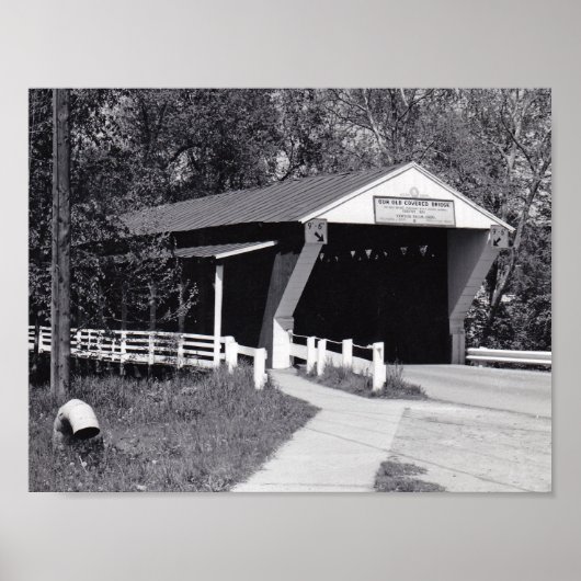 Poster Pont couvert (Devant)