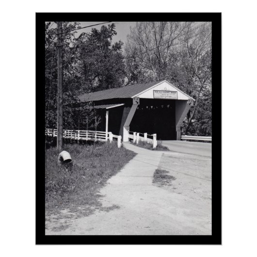 Poster Pont couvert (Devant)