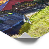 Poster Pont couvert au hasard en automne, Vermont (Coin)