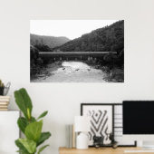 Poster Pont couvert Bridgeport (Bureau à domicile)