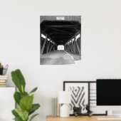 Poster Pont couvert brut (Bureau à domicile)