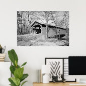 Poster Pont couvert brut (Bureau à domicile)