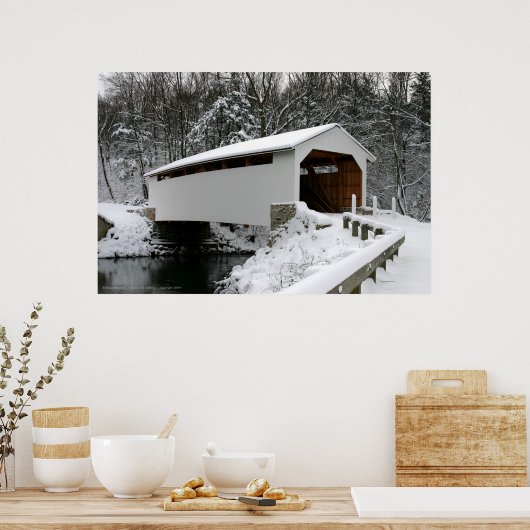 Poster Pont couvert de Henninger (Cuisine)