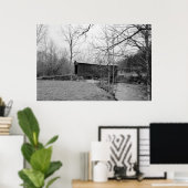 Poster Pont couvert de la ferme de liaison (Bureau à domicile)