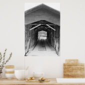 Poster Pont couvert de la ferme de liaison (Cuisine)