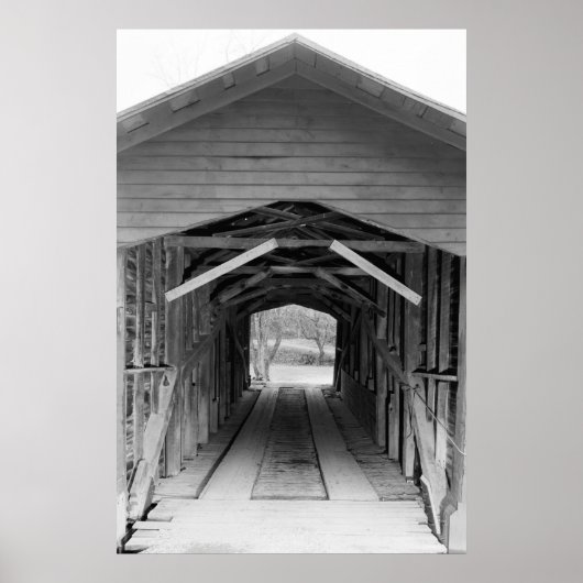 Poster Pont couvert de la ferme de liaison (Devant)